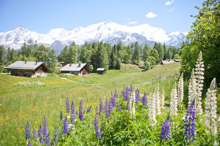 Mont Blanc behind Charousse