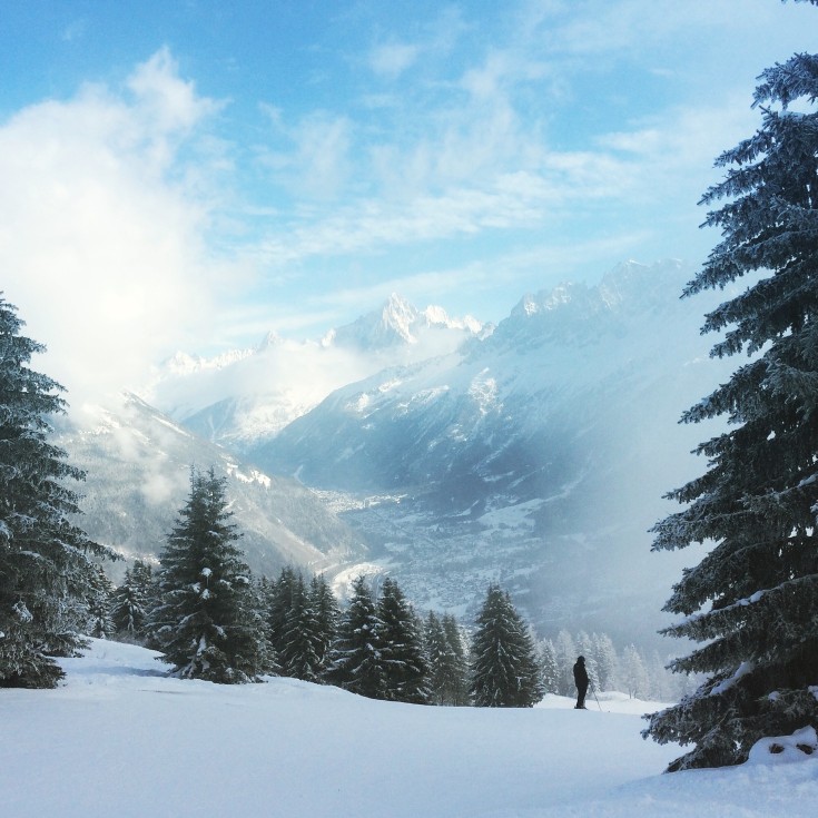 Clouds in the valley from Les Houches