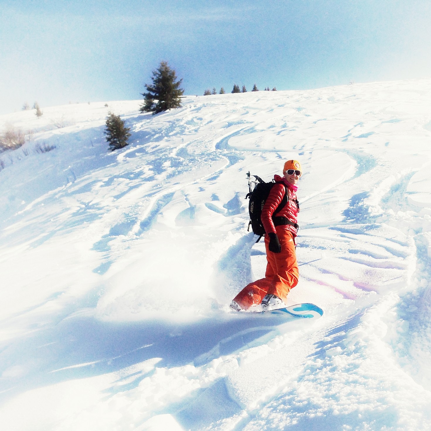 New Year's Day, relaxed splitboarding tour far from the crowds