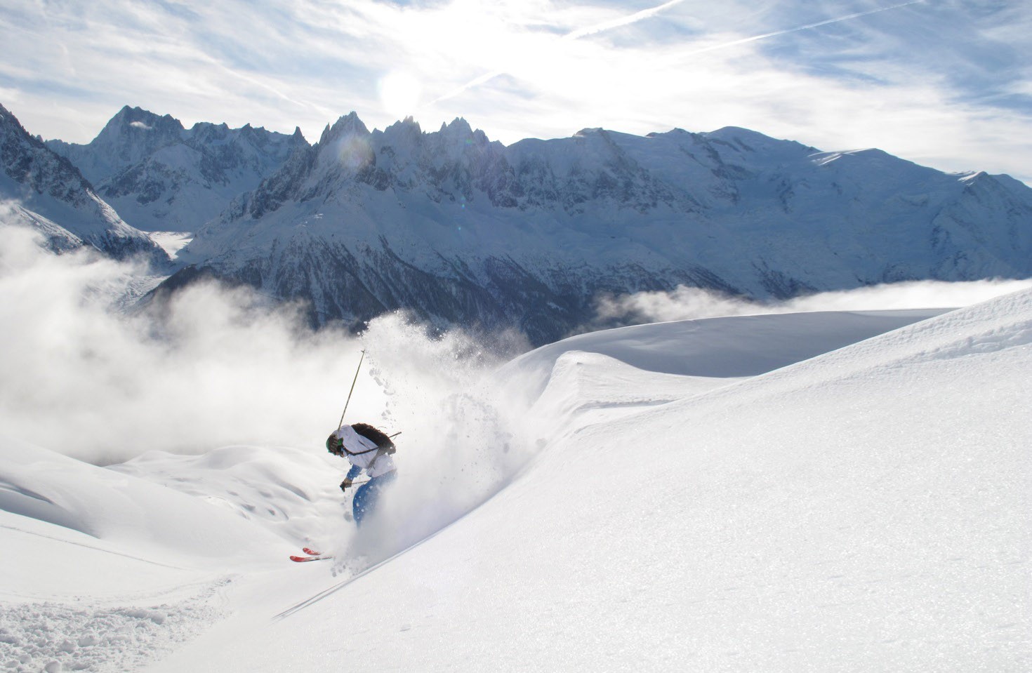 Perfect powder day at Flegere