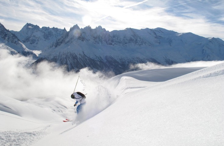 Perfect powder day at Flegere