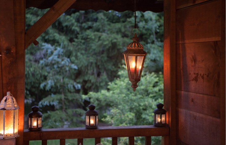 Lanterns on the balcony