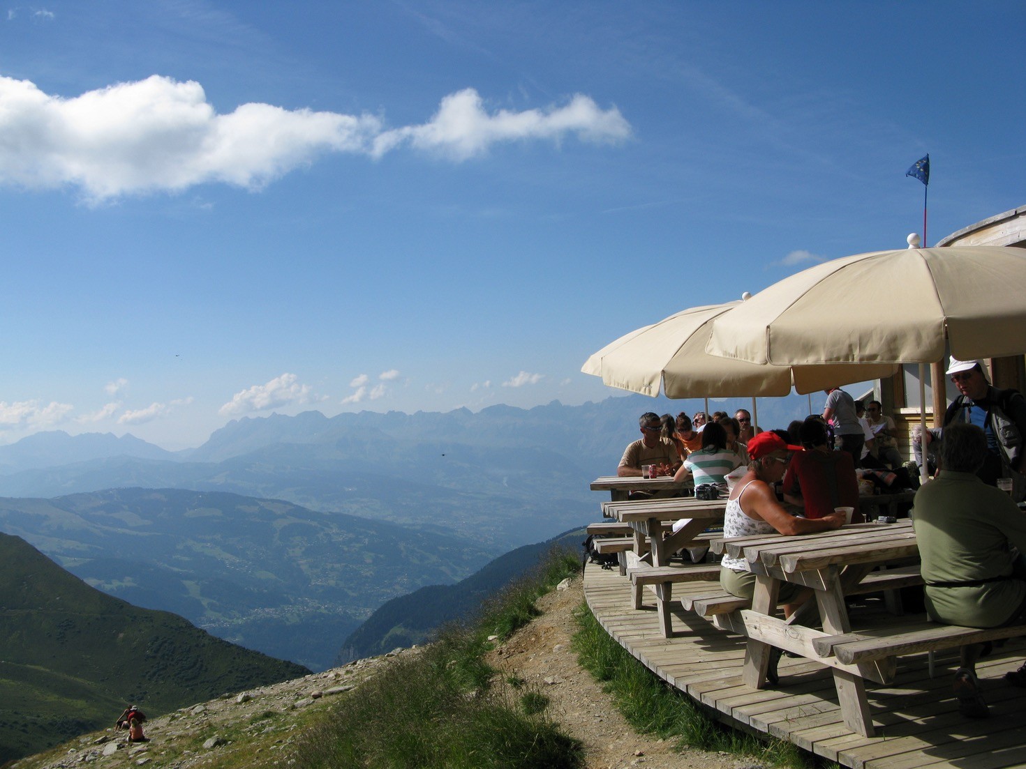Drinks at the Nid d'Aigle